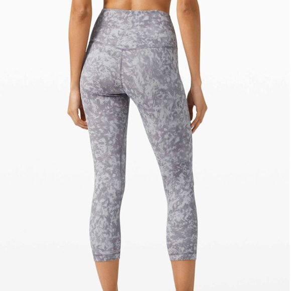 Lululemon Align Crop *21" Summer Shade Ice Grey Multi - Picture 1 of 1